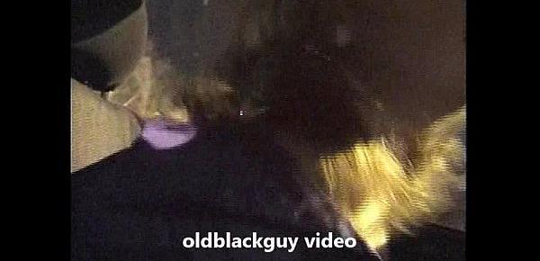  oldblackguy takes debbie flashing naked in public